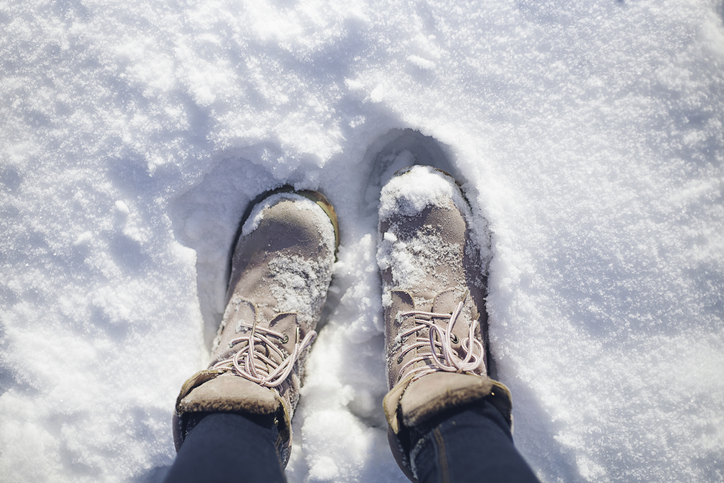 Boots in the snow Boots in the snow